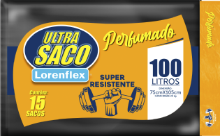 ULTRA SACO SUPER RESISTENTE 100 LITROS C/ 15UN